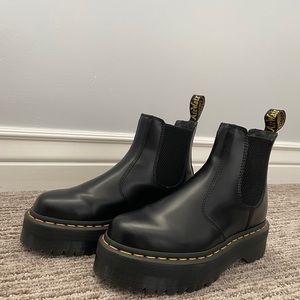 Doc marten platform boots